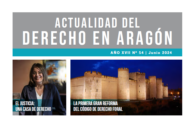 Portada de la Revista Actualidad del Derecho en Aragón