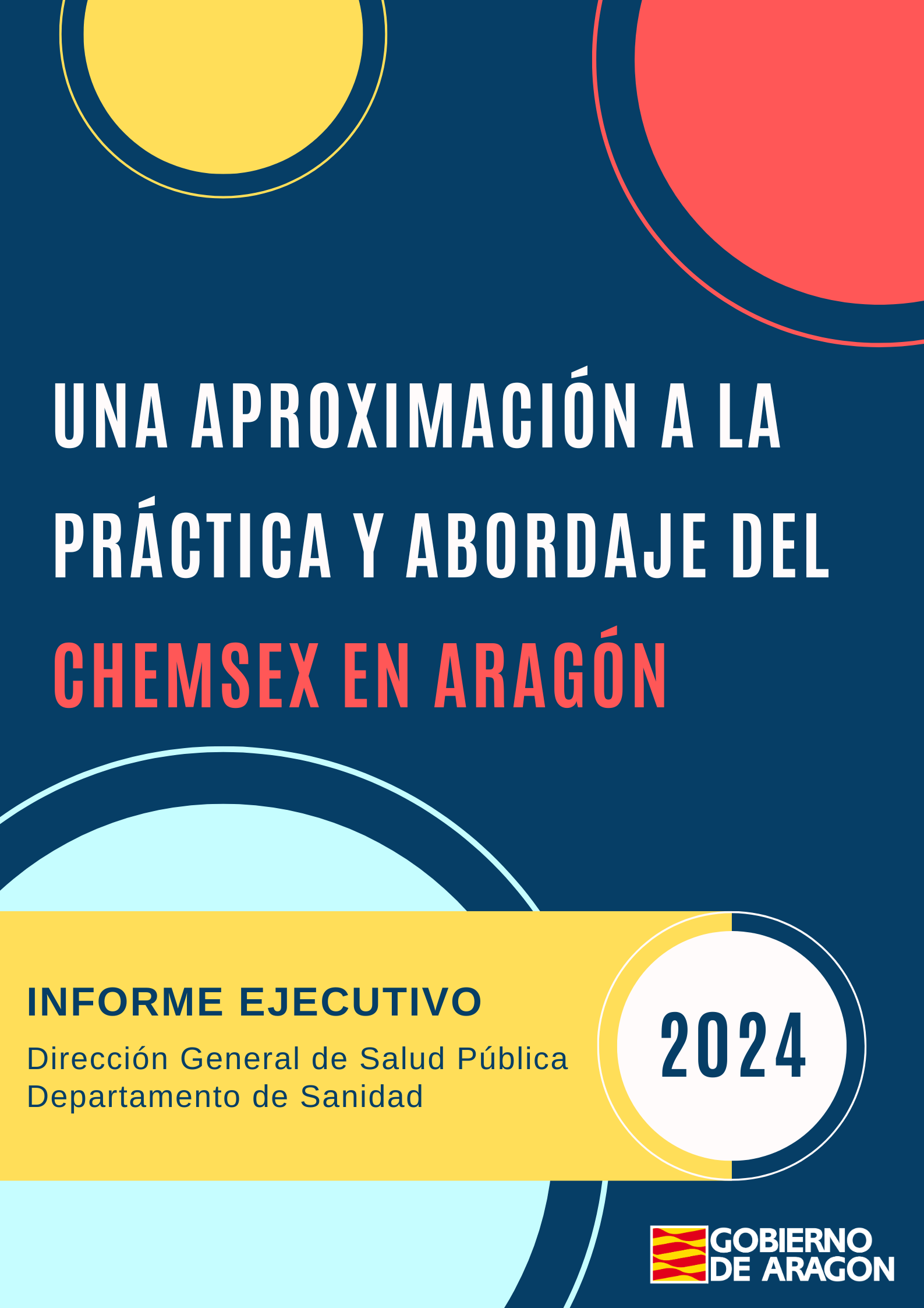 Una aproximación a la práctica y abordaje del chemsex en Aragón. Portada del Informe ejecutivo