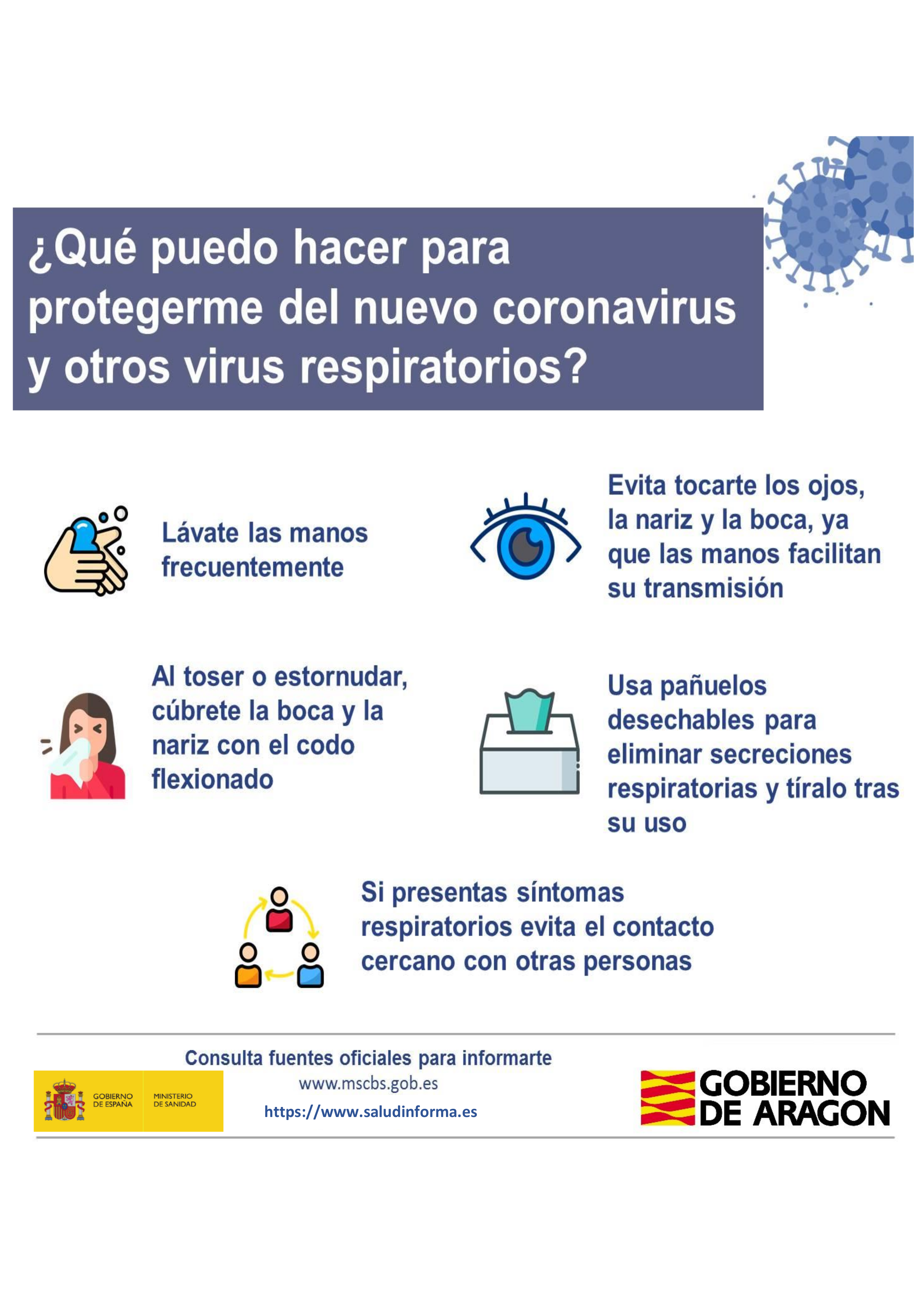 Informacion Sobre El Coronavirus Gobierno De Aragon