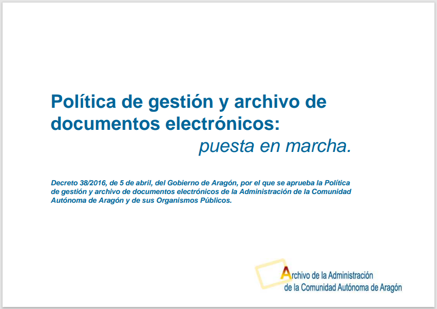 Documento en pdf sobre la Política de gestión y archivo de documentos electrónicos